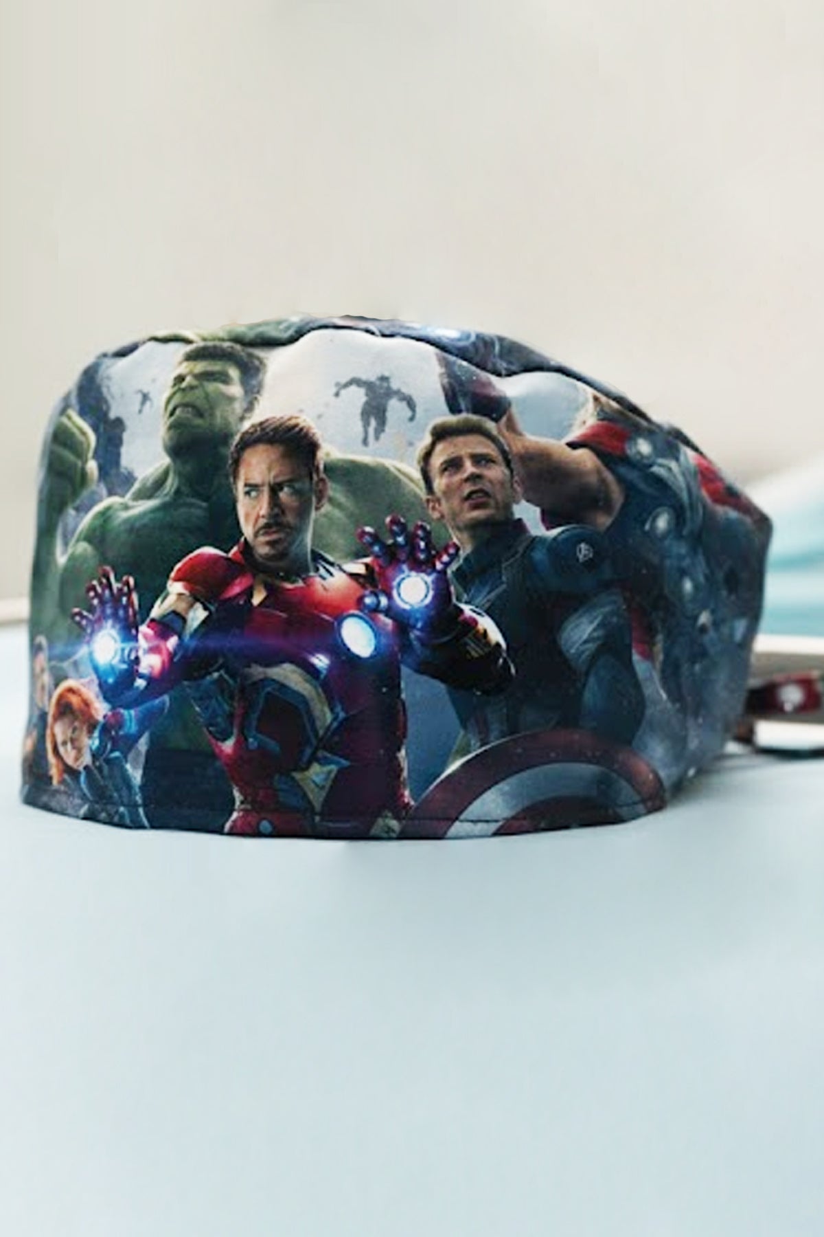 Avengers Desenli Cerrahi Bone Unisex – Likralı Doktor Hemşire Bonesi