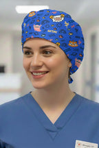 Kuzular Desenli Cerrahi Bone Unisex – Likralı Doktor Hemşire Bonesi