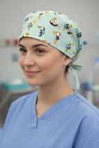 Tukan Desenli Cerrahi Bone Unisex – Likralı Doktor Hemşire Bonesi