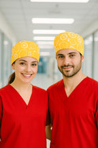 Limon Desenli Cerrahi Bone Unisex – Likralı Doktor Hemşire Bonesi