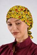 Smile Desenli Unisex Cerrahi Bone Hemşire ve Doktor Bone
