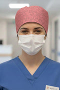 Kuş Pio Pembe Desenli Cerrahi Bone Unisex – Likralı Doktor Hemşire Bonesi