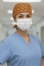 Leopar Desenli Cerrahi Bone Unisex – Likralı Doktor Hemşire Bonesi