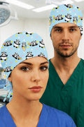 Külahta Panda Desenli Unisex Cerrahi Bone Hemşire ve Doktor Bone