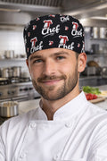 Chef Tasarımlı Aşçı Bonesi Unisex Şef Bone Erkek Kadın Mutfak Bonesi