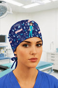 Cerrah Desenli Unisex Cerrahi Bone Hemşire ve Doktor Bone